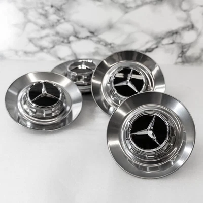 Mercedes Benz C63s E63s CLS63s AMG OEM Genuine center cap wheel hub cover SET - Image 1 of 4
