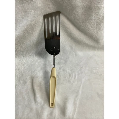 Vintage Foley Slotted Spatula Turner Kitchen Utensil Chrome Plated USA Cooking - Image 1 of 3