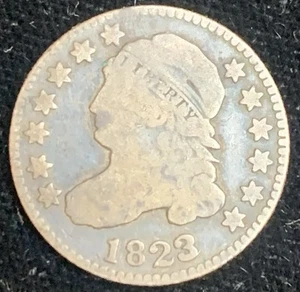 1823/2 Capped Bust Dime Silver ---- Nice Type Coin ---- Full Liberty - Bild 1 von 2