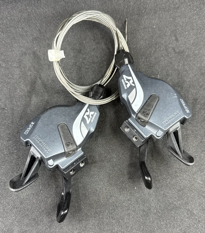 SRAM X7 3x10-Speed Left & Right Trigger Shifter Set EXCELLENT USED - Image 1 of 4
