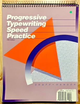 Progressive Typewriting Speed Practice Macmillan/McGraw-Hill 5th Edition 1994 - Image 1 of 4