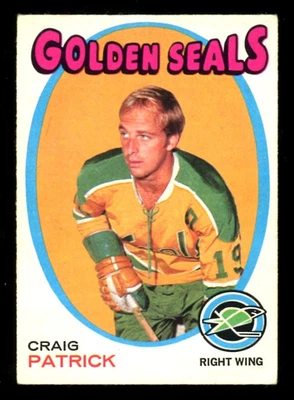 1971-72 OPC O PEE CHEE NHL #184 Craig Patrick RC EX-NM California Seals Rookie - Image 1 of 2