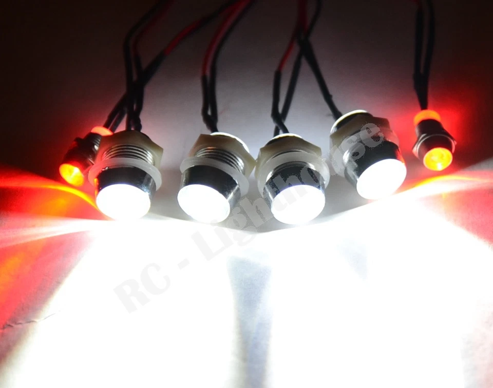 LED Lights for RC Car Universal- Works with Arrma Felony Traxxas 4WL/2R5mm - Image 1 of 4