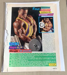 Kevin LeVrone Bicep Curls Posing Photo Taken From FLEX Bodybuilding Magazine - Imagen 1 de 1