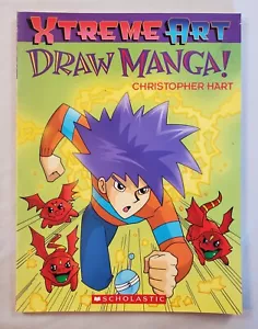 Xtreme Art Draw Manga! Christopher Hart 2005 Scholastic Art Drawing Book VTG - Picture 1 of 9