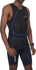 More Mile Sonic Mens Tri Suit Black Cycle Run Swim Triathlon M L Xl