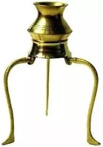 Soporte Jal Abhishek Latón Shivling con Lota Elegante - Imagen 1 de 3