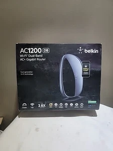 🛜Belkin AC 1200 DB Wi Fi Dual Band AC+ Gigabit Router 📲Smartphone Compatible  - Picture 1 of 11