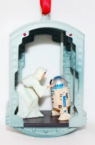 Disney Star Wars Princesa Leia R2-D2 Ornamento "Eres mi única esperanza" Cuaderno de bocetos - Imagen 1 de 7
