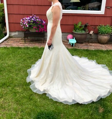 Румяна на Hayley Paige West платье свадебное платье стиль 1357 размер 14 неизменный  - Изображение 1 из 4