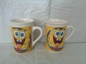 (2) Spongebob Squarepants -  Double-Sided - Coffee Mugs - New - Picture 1 of 2