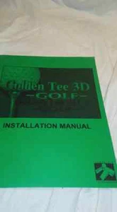 Camiseta dorada 3D manual de instalación de golf arcade - Imagen 1 de 1