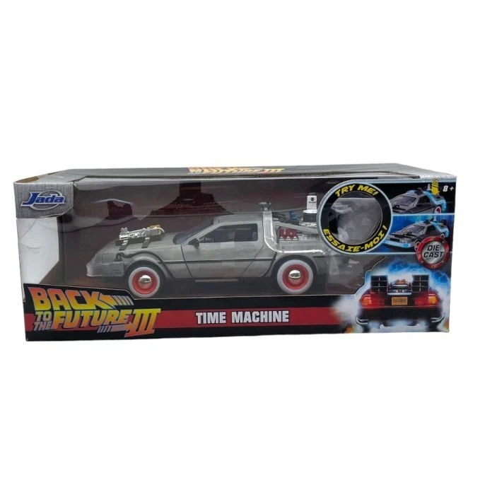 Modellino Auto Jada 1/24 Back to the Future III Time Machine With Lights - Immagine 1 di 3