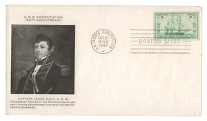 USS USF CONSTITUTION Old Ironsides • 1947 OLIVER WENDELL HOLMES Naval FDC _28 - Picture 1 of 1