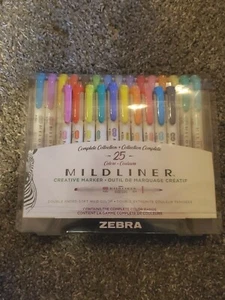 Zebra Mildliner Doppelendmarker, 25 Stück komplette Sammlung - Bild 1 von 1