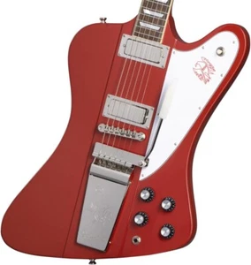Epiphone Inspired by Gibson Custom 1963 Firebird V Maestro Vibrola Ember Red - Picture 1 of 9