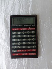 Seiko Instruments Electronic Phone Card/Calculator Model Df-210 Works #581