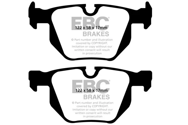 EBC Ultimax Rear Brake Pads for BMW 3 Series (E92) 330 (3.0 TD) (2010 > 12) - Image 1 of 1
