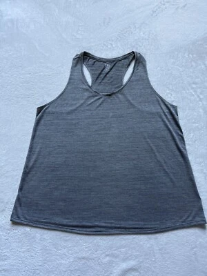 Camiseta sin mangas para mujer Athletic Works gris a rayas Core Active espalda deportiva XXXL (22) NUEVA Foto 1 de 4