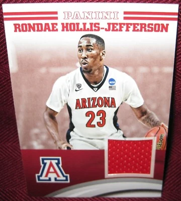 2016 PANINI ARIZONA WILDCATS MEMORABILIA #RHJ-UA RONDAE HOLLIS-JEFFERSON - Image 1 of 2