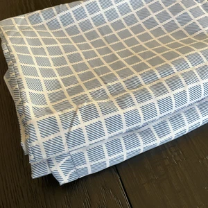 Set of 2 Pillowcases By Huntington Home 20 x 30 Standard Size Blue Checkered NEW - Picture 1 of 4