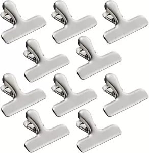 Metal Chip Clips for Food Storage, Stainless Steel Bag Clips for Kitchen Supplie - Picture 1 of 12