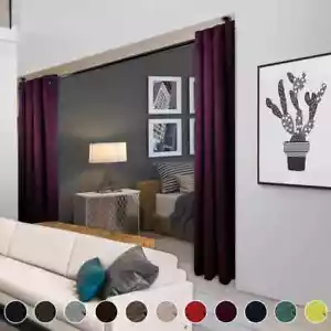 Purple Grommet Blackout Curtain - 96 in. W x 96 in. L - Picture 1 of 7