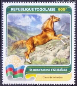 Togo 2016 MNH, National animal of Azerbaijan – Azerbaijan horse, Farm Animals [T