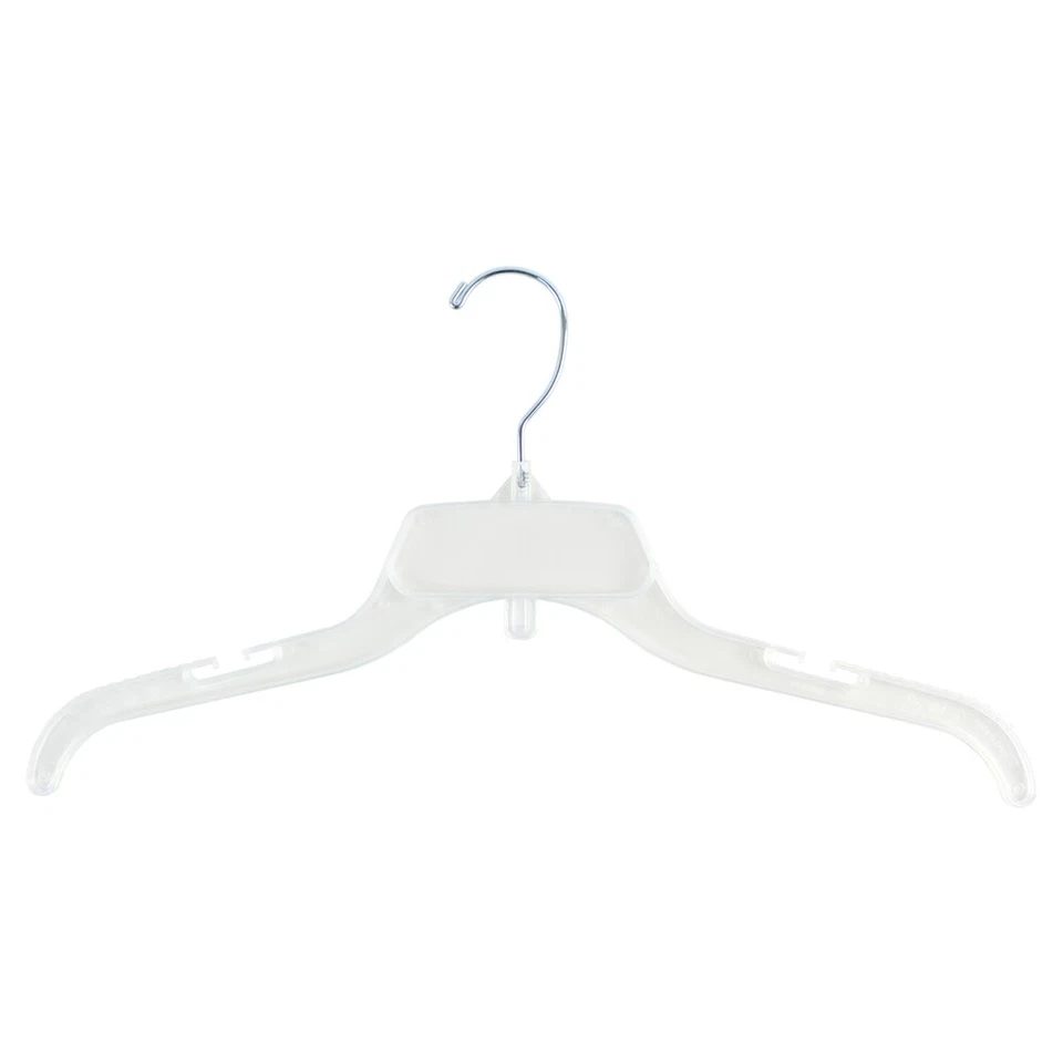 Unbreakable Clear Plastic Dress/Shirt Hanger- 17" Box of 100 - Image 1 of 1