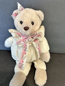Plüsch Vintage Country Cozy Bear Nylon 13 Zoll Stofftier - Bild 1 von 7