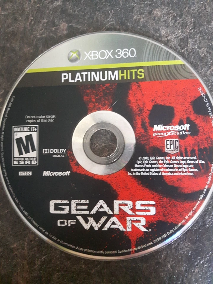 Gears Of War Platinum Hits 2009 Xbox 360 Game Good Condition (Disc Only) - Image 1 of 1