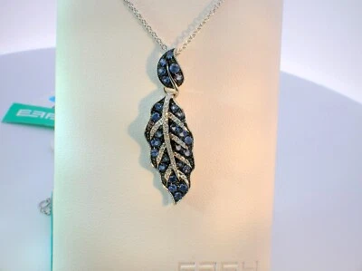 COLLAR ZAFIROS EFFY ORO BLANCO 14K 0,12 CTW DIAMANTES 0,74 CTW - VENTA AL POR MENOR $2411 Foto 1 de 4