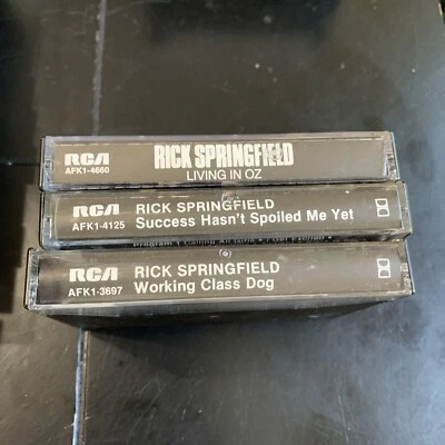 Working Class Dog, Living In Oz, Success Spoiled, by Rick Springfield Cassette - Image 1 of 2
