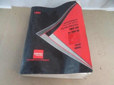 Camión GMC Sierra Yukon Suburban 1993 doble cabina y 3500 HD manual de servicio Foto 1 de 4