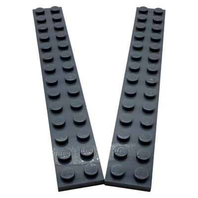 LEGO® 2x Platte 2x14 Dark Stone Grey | dunkelgrau | 4662161 | Design 91988 - Bild 1 von 4