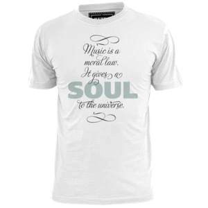 Mens Music Gives Soul To The Universe (v3)T Shirt James Brown Marvin Gaye Motown - Imagen 1 de 2