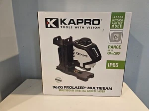 Kapro 962G Prolaser Green - 3 Beam Self Leveling Cross Line 360 Laser -  New - Picture 1 of 4