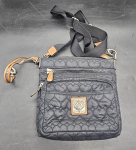 BRIGHTON KNIX Heart to Heart MicroFiber Cell Phone Organizer Crossbody Bag Purse - Picture 1 of 10