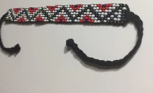  Wrist Band,  From Panama City, Panama, Beads With Tie,  Indian Made, , New   - Picture 1 of 12