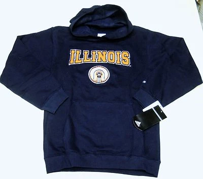 UNIVERSIDAD DE ILLINOIS ADIDAS SUÉTER SUDADERA CON CAPUCHA JUVENIL TALLA M (10/12) NUEVO CON ETIQUETAS Foto 1 de 2