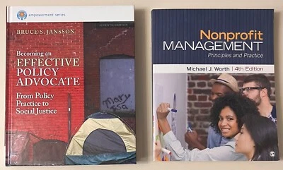 Becoming an Effective Policy Advocate + Nonprofit Management Textbook Lot of 2 - Image 1 of 4