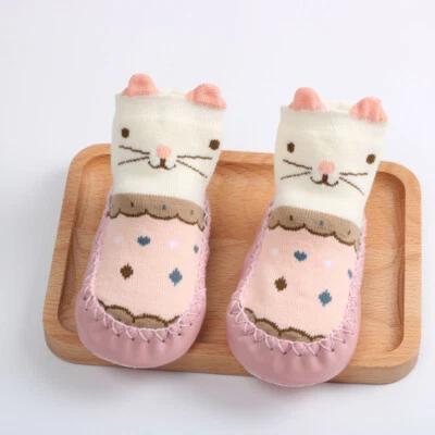 Calcetines antideslizantes para bebés niños pequeños calcetines para 0-18 meses niños niñas zapatos Foto 1 de 4