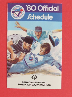 1980 Toronto Blue Jays Official Baseball Schedule  - CIBC version - MINT - Изображение 1 из 3