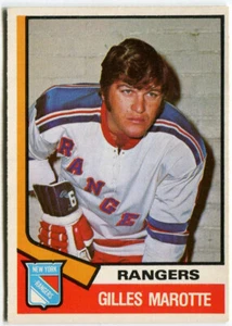1974-75 O-Pee-Chee OPC #373 Gilles Marotte New York Rangers - Picture 1 of 2