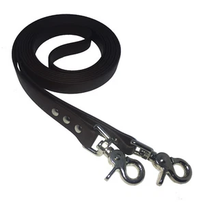 NEU! BIOTHANE Zügel REINS geschlossen englisch - 19 mm - schwarz - COLLAR&LEASH - Picture 1 of 1