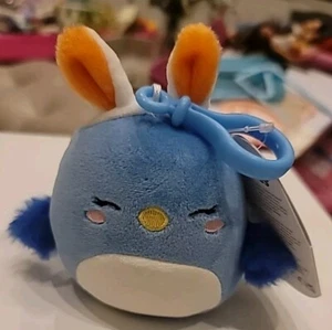 Original Squishmallows Easter Bebe 3.5" Clip On Plush Toy Jazwares Bluebird Nwt - Picture 1 of 8
