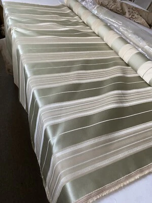 Tela a rayas oro claro y lima Jacquard 54" - 9 yardas Foto 1 de 4
