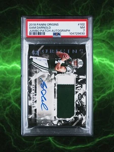 2018 Panini Origins - Rookie Jumbo Patch Auto Sam Darnold #102 PSA (AU, MEM, RC) - Bild 1 von 2