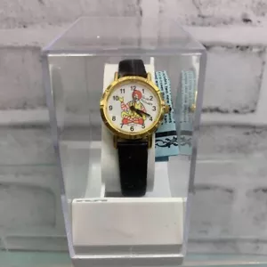 Orologi McDonald's Vintage Tono Oro Ronald McDonald Quarzo In Cassa - Foto 1 di 4