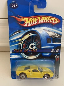 Hot Wheels Red Line 2/5 FORD GT-40 Yellow w/Red Line Chrome #97 - Picture 1 of 2